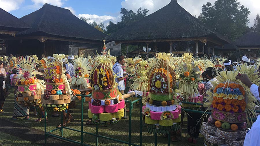 Mekeker at Sebatu Village