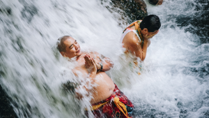 Purification at Sebatu Holy Water