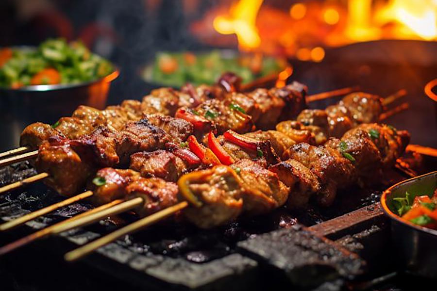 BBQ Dinner at Kailasha Restaurant