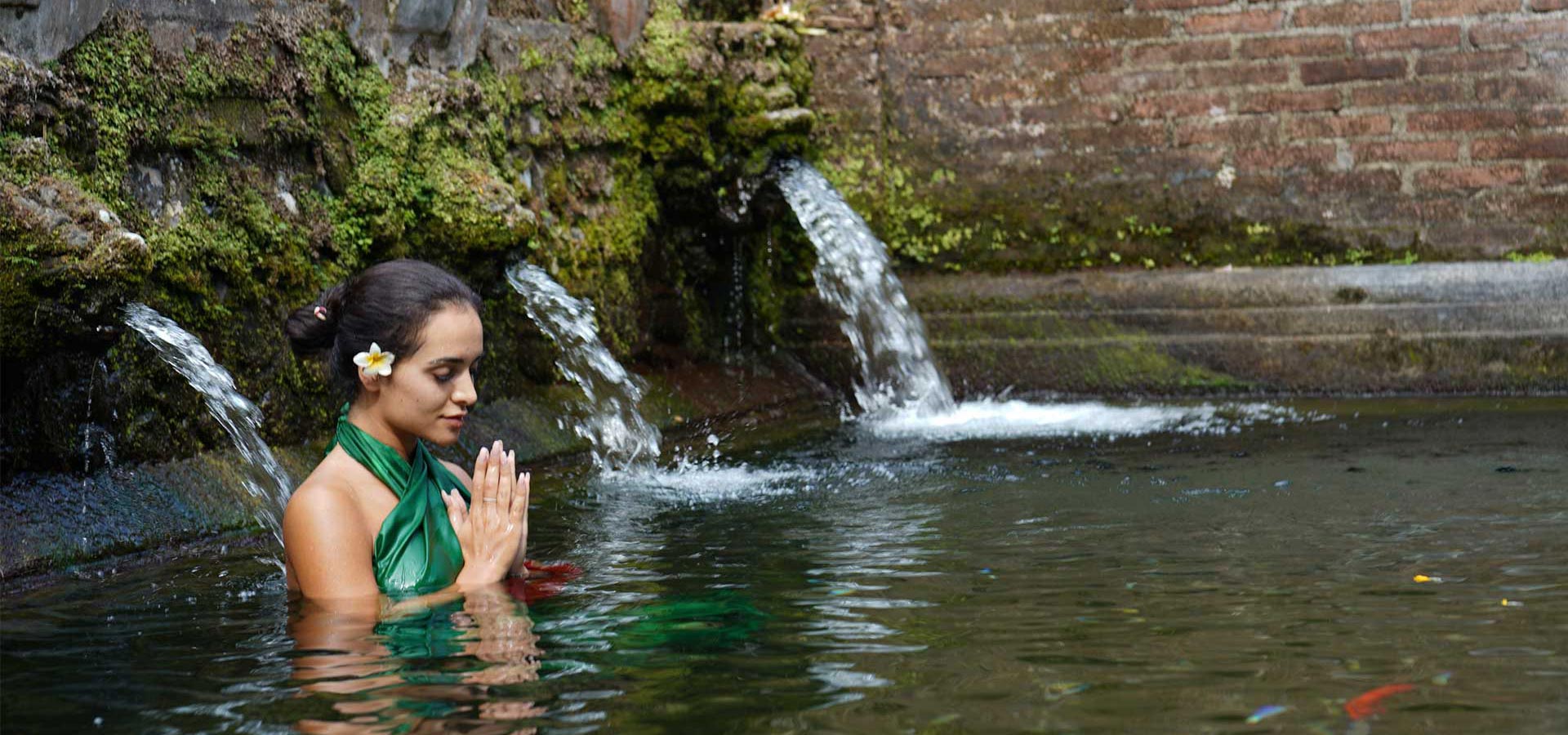 Purification at Sebatu Holy Water