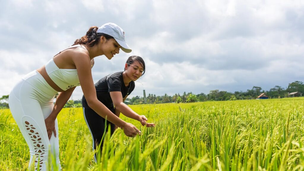 Exploring Sebatu Village surrounded by lush Rice Fields