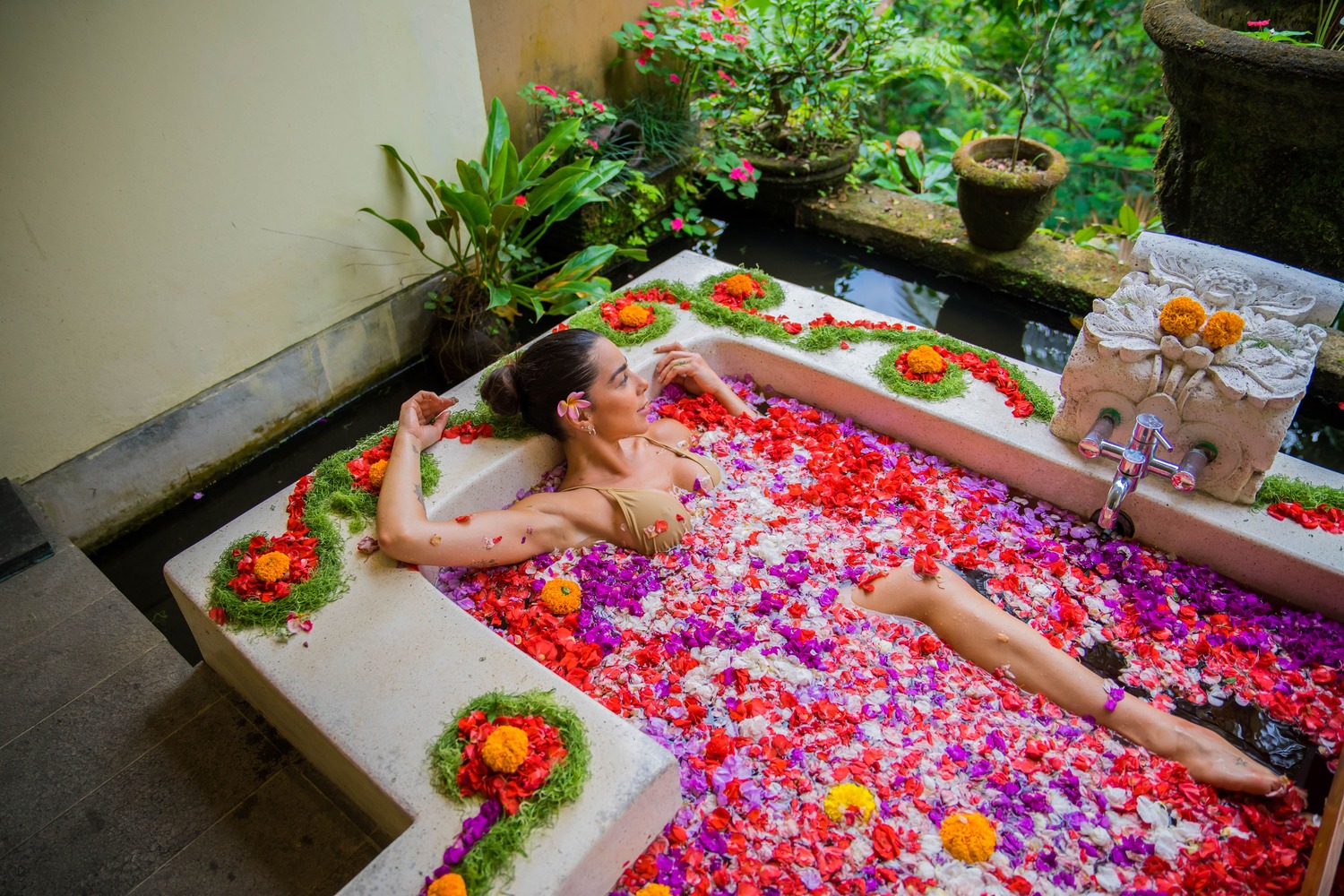 Instagramable Bali Flower Bath at Dewi Gangga Spa